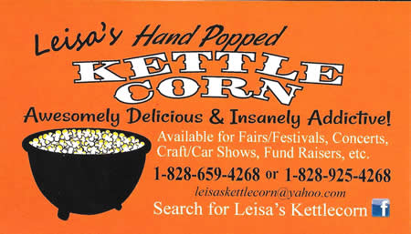 Welcome to McDowell County - Leisa's Hand Popped Kettle Corn