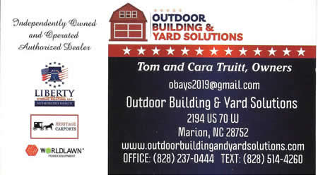 Welcome to McDowell County - Outdoor Building & Yard Solutions - Golf Carts