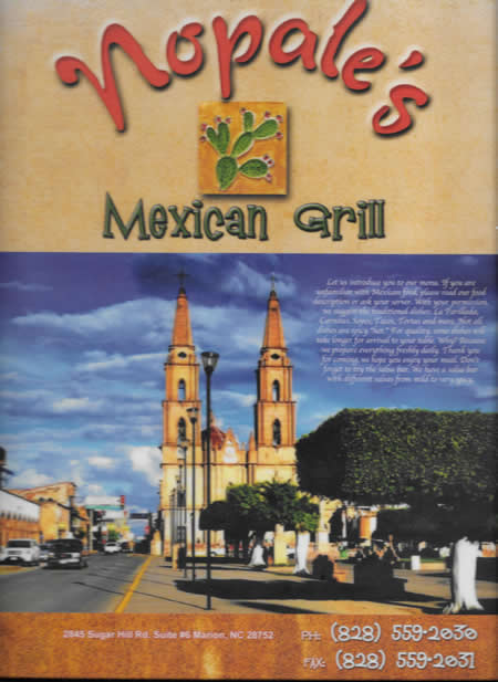 Welcome to McDowell County Nopales Mexican Restaurant
